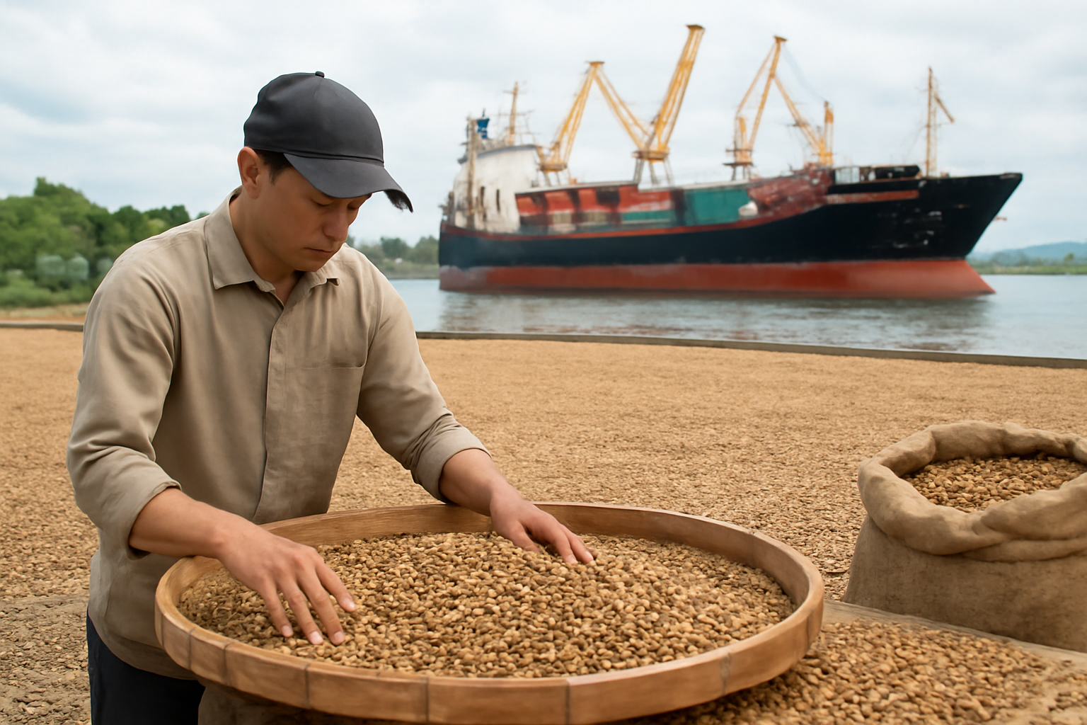 Indonesien will Kaffeeimporte senken und exportiert zugleich den Großteil seiner Ernte