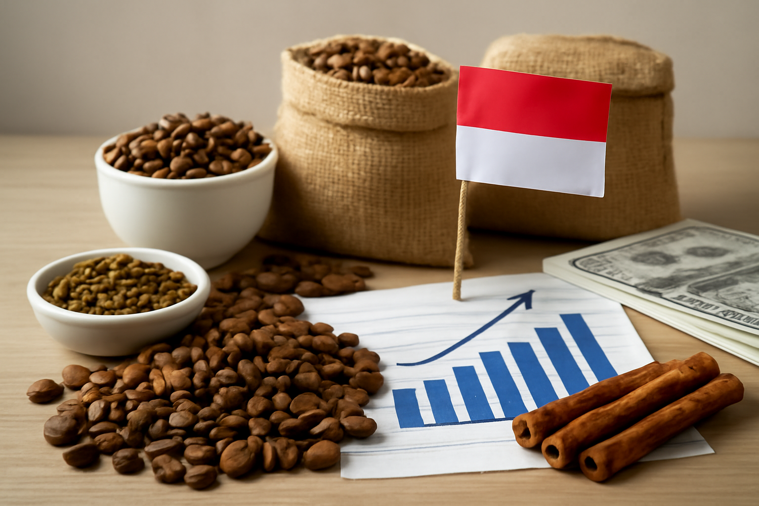 Indonesiens Exporte von Kaffee, Tee und Gewürzen steigen um 54 Prozent