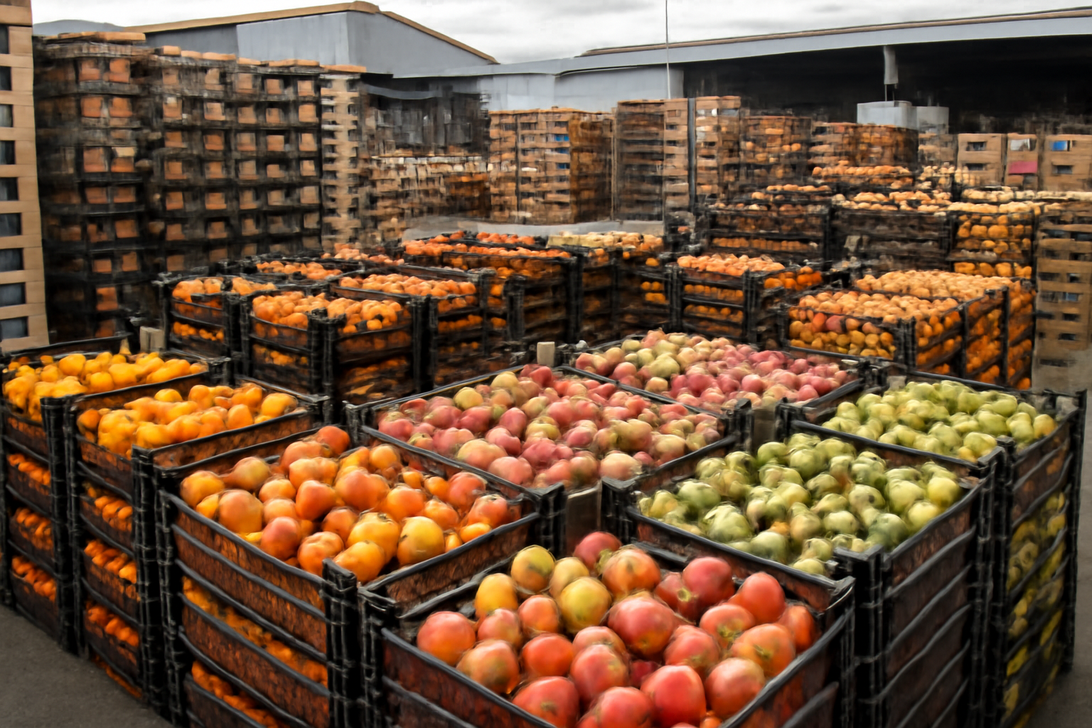 Markt von Krasnodar nahm im Sommer mehr als 2.500 Tonnen importiertes Obst auf