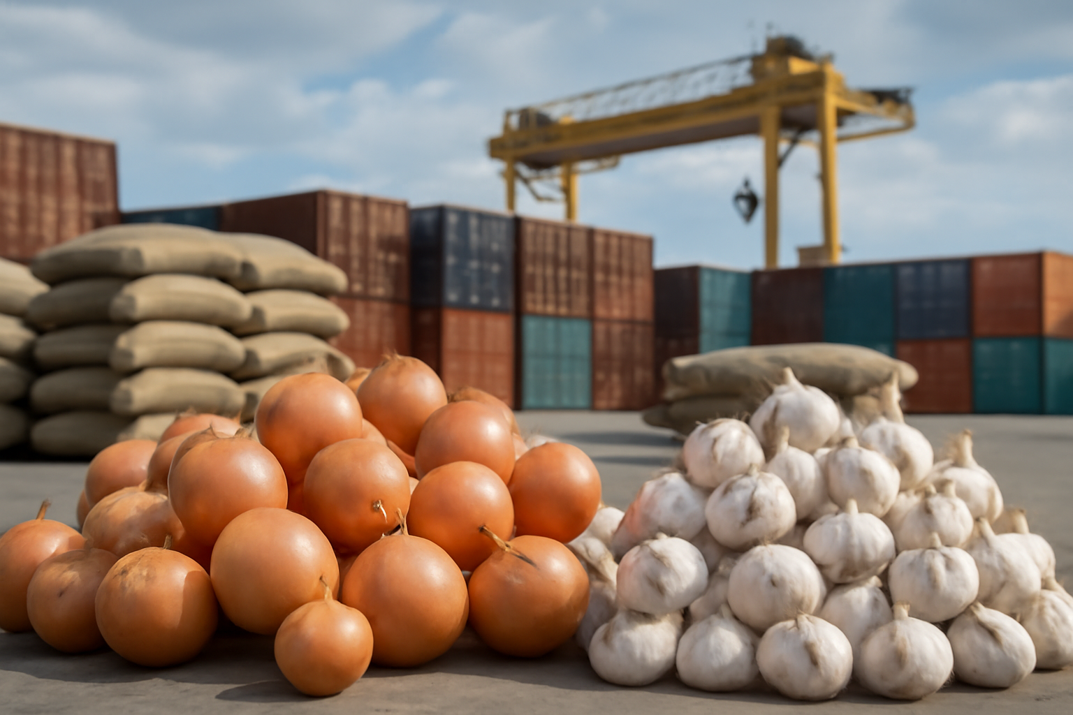 Kyrgyzstan’s Onion and Garlic Exports Fall 44.6% in First Half of 2026
