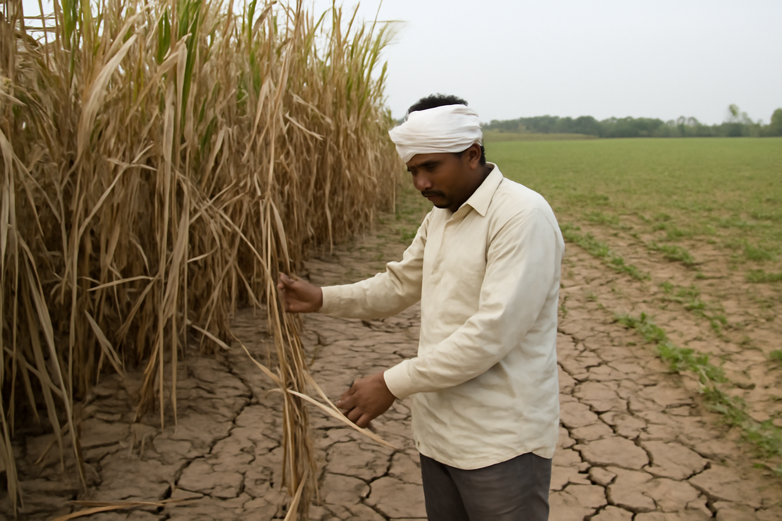 Dürre in Maharashtra gefährdet Erträge von Zuckerrohr und Sojabohnen