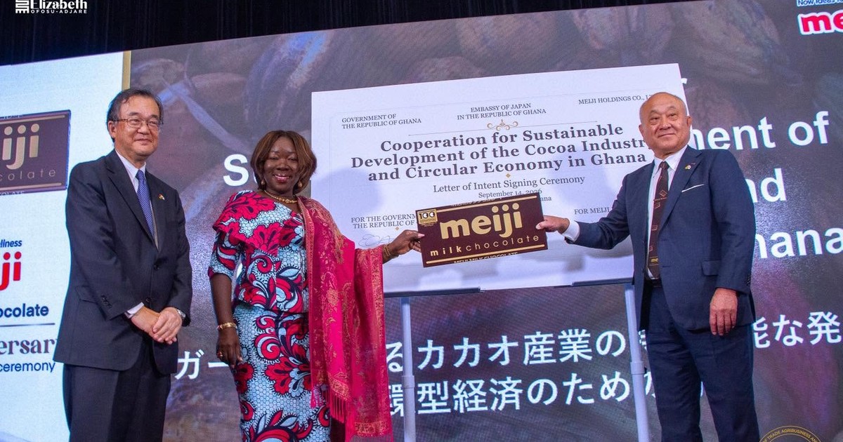 Meiji amplía su alianza de cacao con Ghana mientras Accra apunta al 50% de procesamiento local