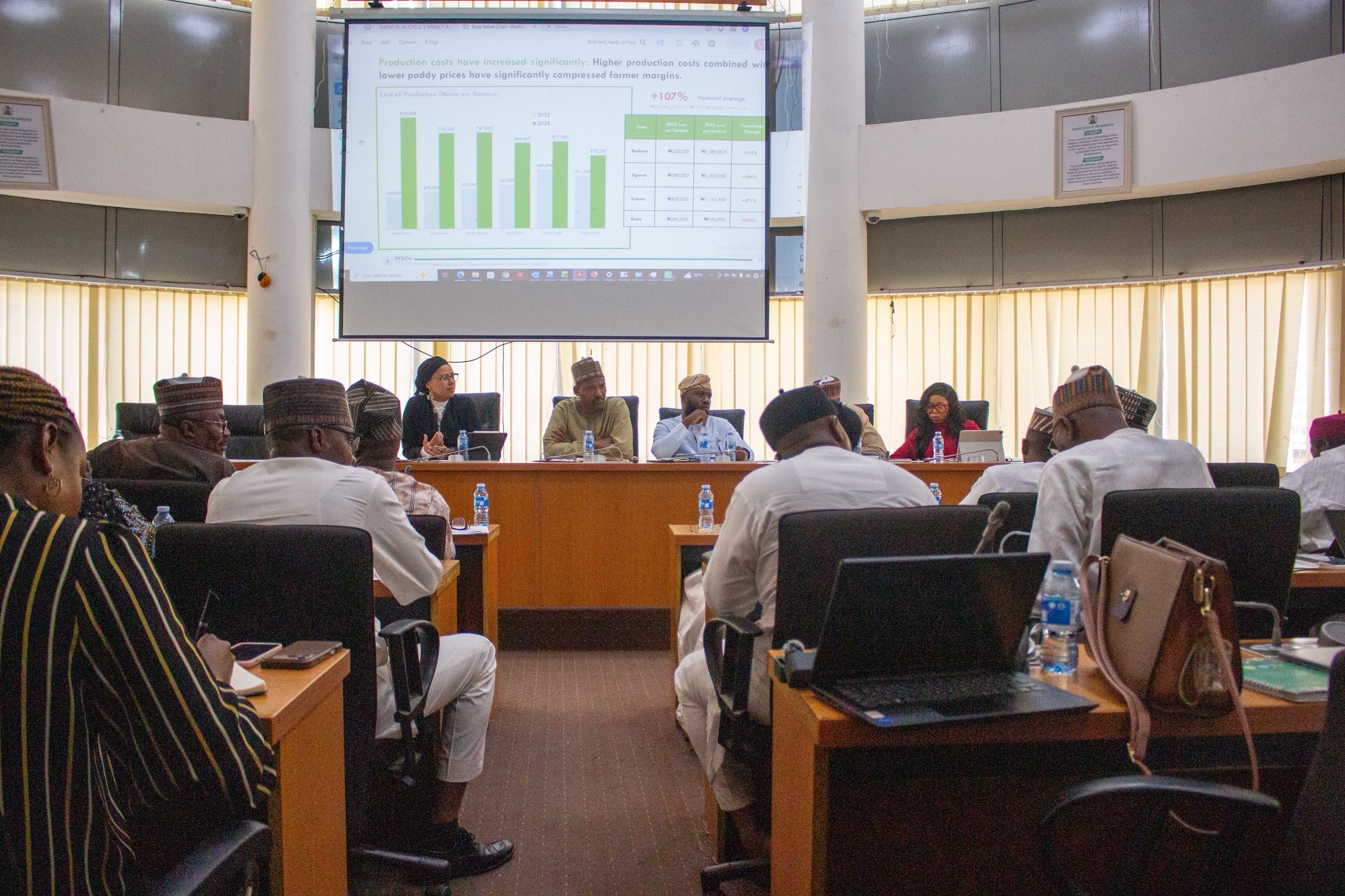 Nigeria beruft Reis-Konsultation ein: Produktionskosten bei 2,3 Millionen Naira je Hektar