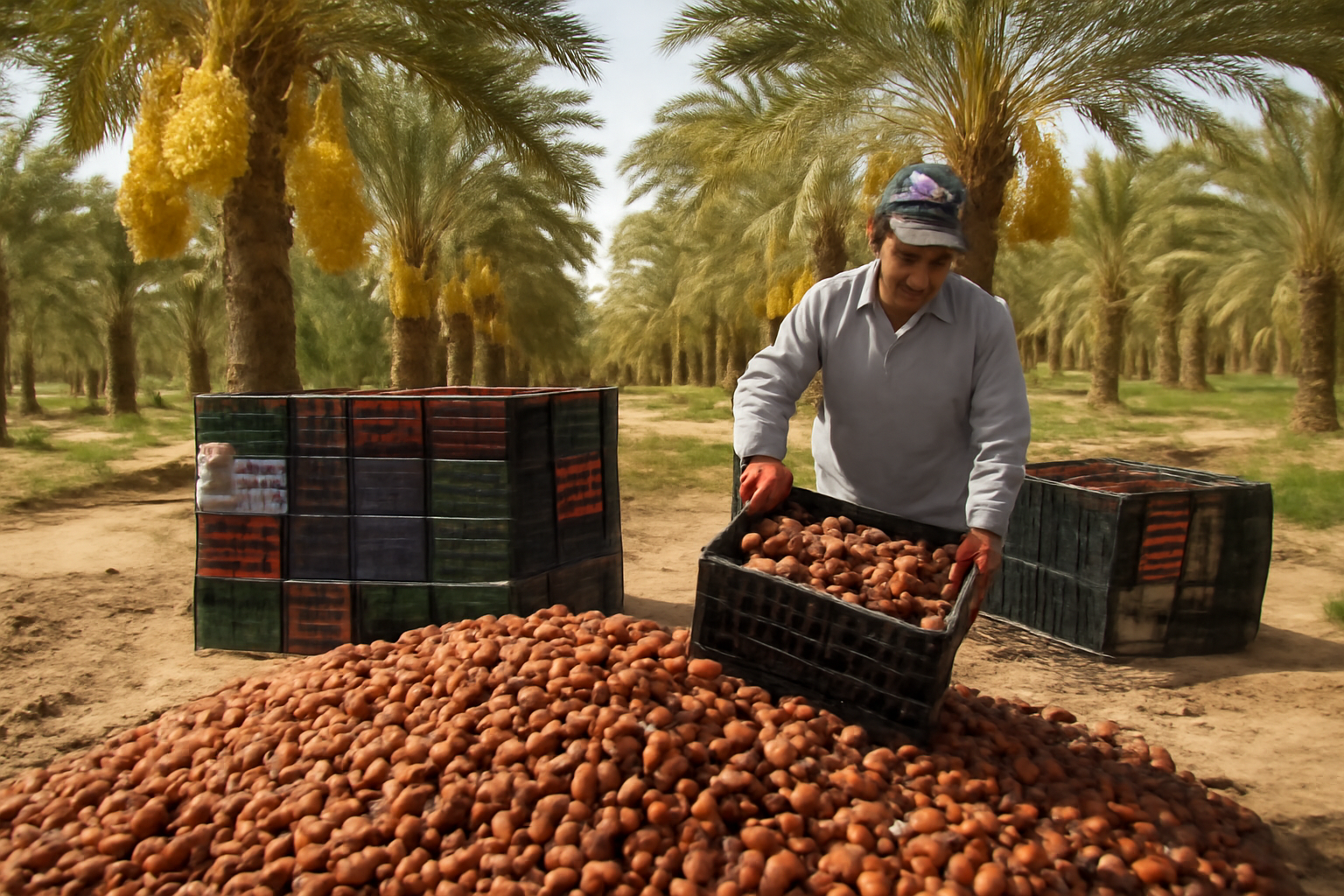 La cosecha de dátiles de Saravan se acerca a 28.000 toneladas y abre la vía exportadora