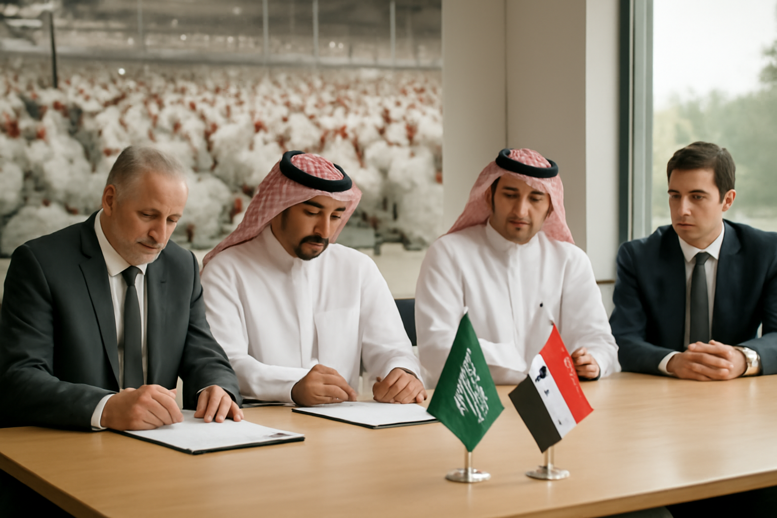 Grupo saudita Al-Sahli assina memorando para projetos avícolas na Síria