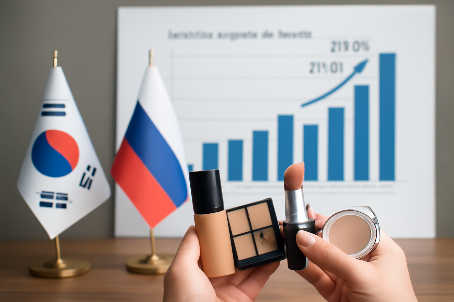 Les exportations sud-coréennes de cosmétiques vers la Russie progressent de 20,3%
