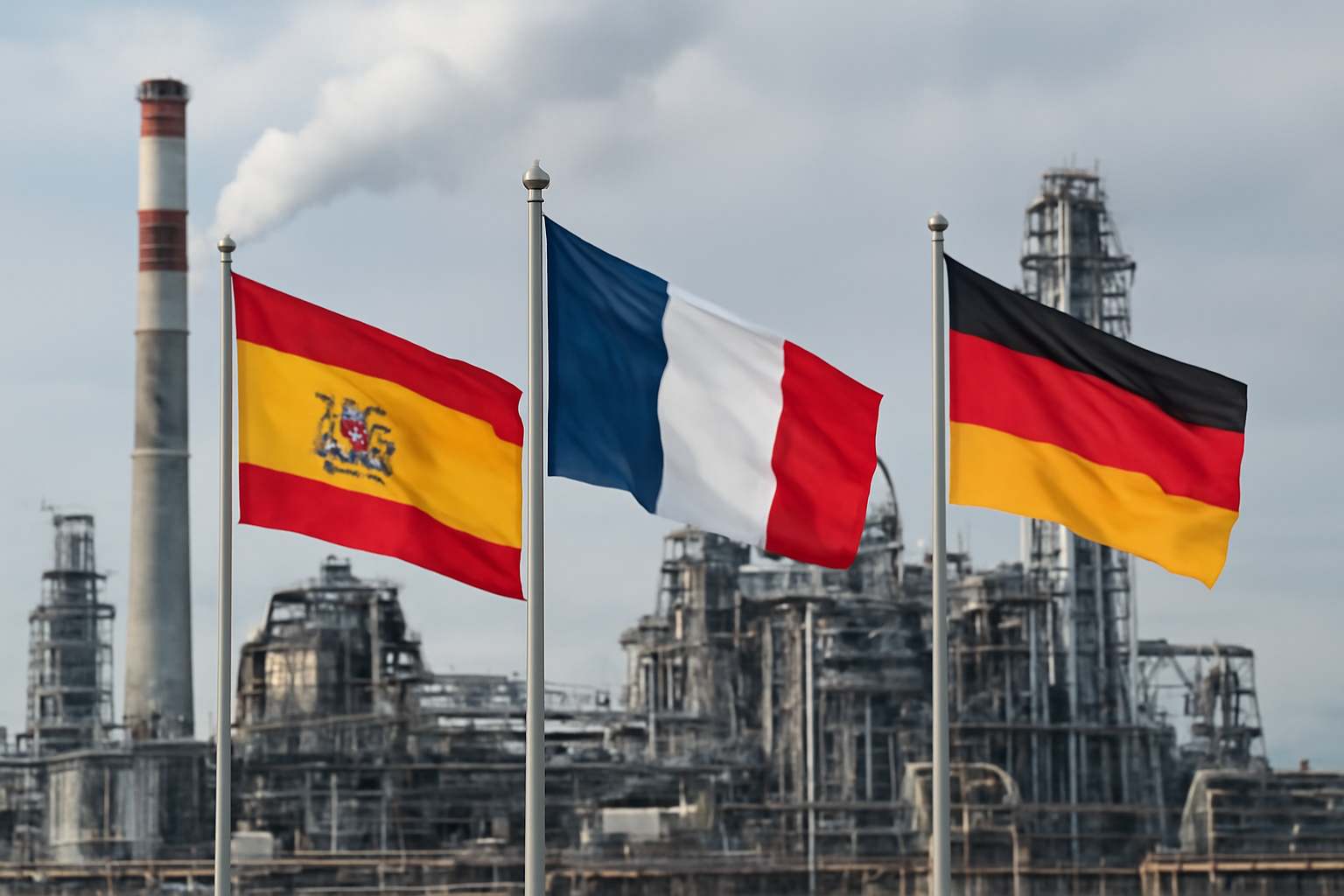 Los costes eléctricos industriales de España superan a Francia en un 44% y a Alemania en un 12%