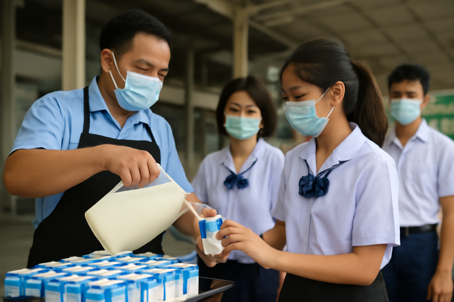 Tailandia ampliará en 2027 el programa de leche escolar a los cursos 7.º a 9.º