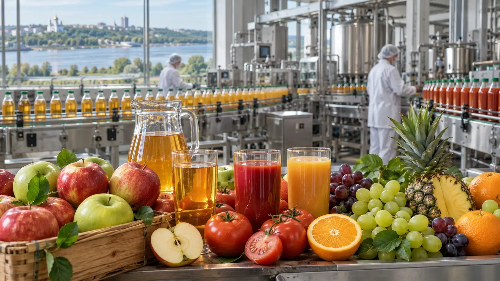 Wolga-Bezirk produziert über 44 % der russischen Säfte